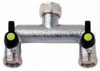 Maxuflex - Verteiler mit 2 Anschlüssen und absperrbar Blister