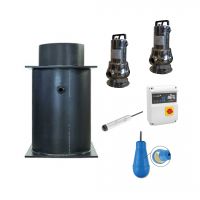 Hydrosphere PE-Pumpenschacht Mega 1130L 2 x ARVEN ARVEX 150M