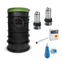Hydrosphere PE-Pumpenschacht RO-MAXI 750L DUO ARVEN CUTTER 140M