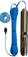 4" WPS-Brunnenpumpensatz 3P 2-Wire WPS-Motor 230V mit Kabel, Stecker und Nylonschnur