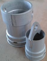 Hebemuffe 1.4541 mit Gewindespirale für Edelstahlsteigrohr