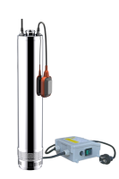 LEO 5" DWm 2-Behälter-Pumpe 230V m. Kabel und Kontrollbox