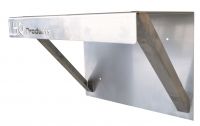 Wandkonsole aus Edelstahl