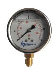 Manometer Durchmesser 63 mm - mit Glyzerin gefüllt - 0 - 12 bar